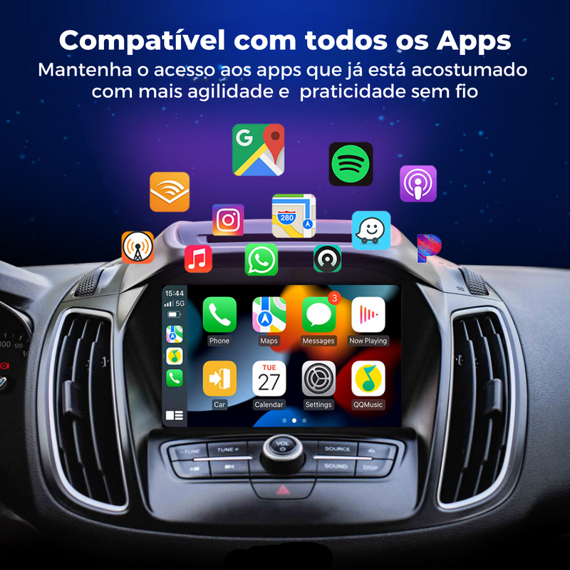 Android AI Box - Apple CarPlay - MultimidiaWirelles - Apex Descontos
