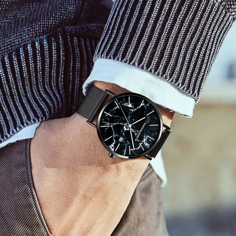 Relógio Masculino Premium de Aço Inoxidável – Magneto - Apex Descontos