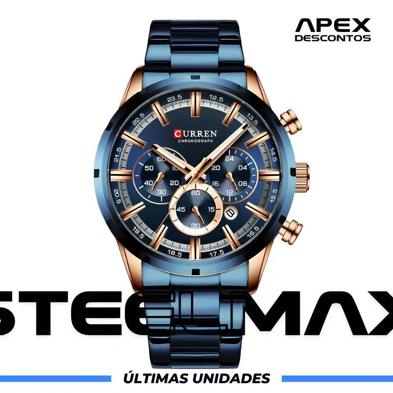 Relógio Steel Max® Masculino - Apex Descontos
