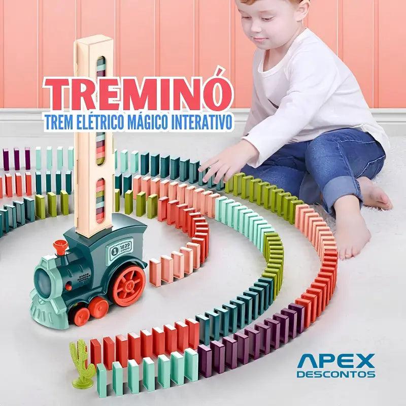 Trem Elétrico Mágico Interativo - TremiNó + Ebook Inglês Para Crianças (BRINDE!) - Apex Descontos